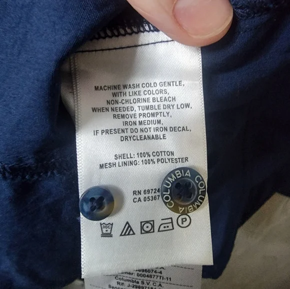 Columbia Women's Navy Blue Shirt - Picture 5 of 5